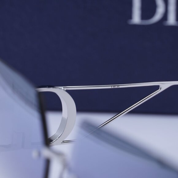 Dior 30MONTAIGNE S7U F0A6 Square Sunglasses - Silver/Grey Gradient Mirror - Picture 8 of 9